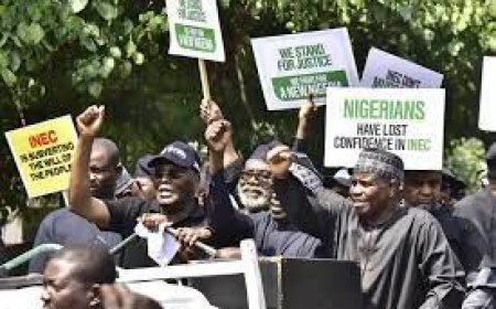 Polls: Tinubu lashes out as Atiku leads protests to INEC