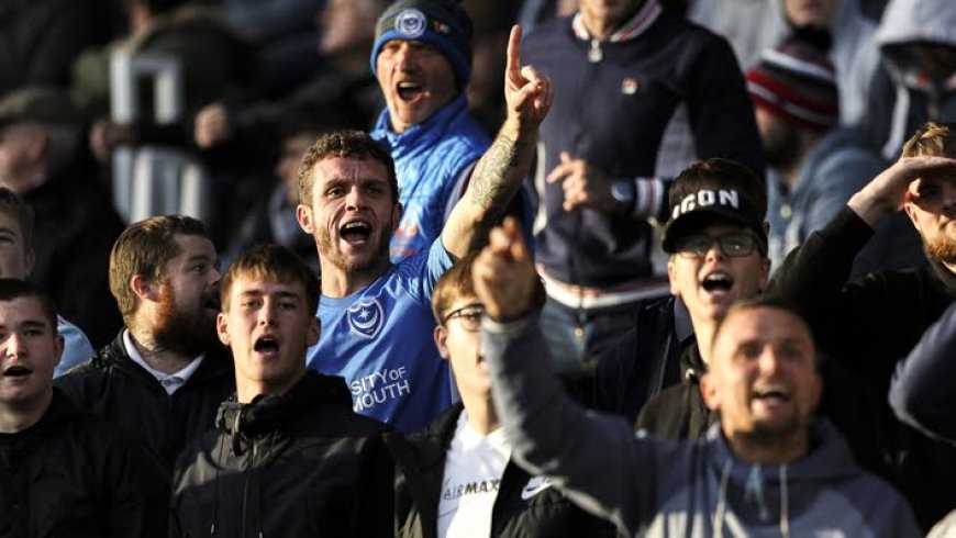 Portsmouth Fan officiates In Match Between Club And Rival Cheltenham