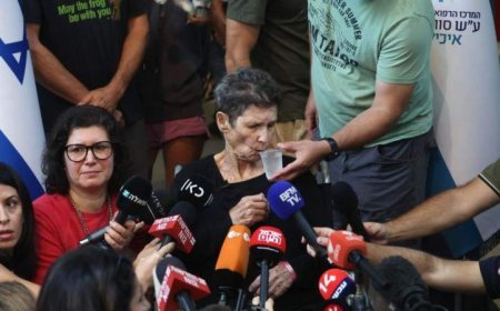 Israeli/Hamas Conflict: Released Hostages Back In Tel Aviv