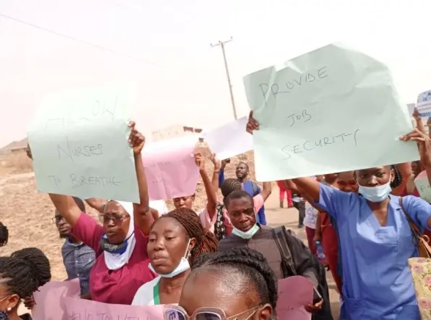 Nurses protest over new certificate verification guidelines in Abuja