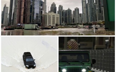 Dubai Reels Under Flood as Over a Year's Rain Hammers UAE Within Hours