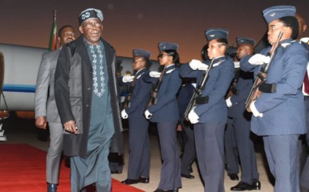 Tinubu arrives S’Africa, Putin congratulates Ramaphosa on re-election