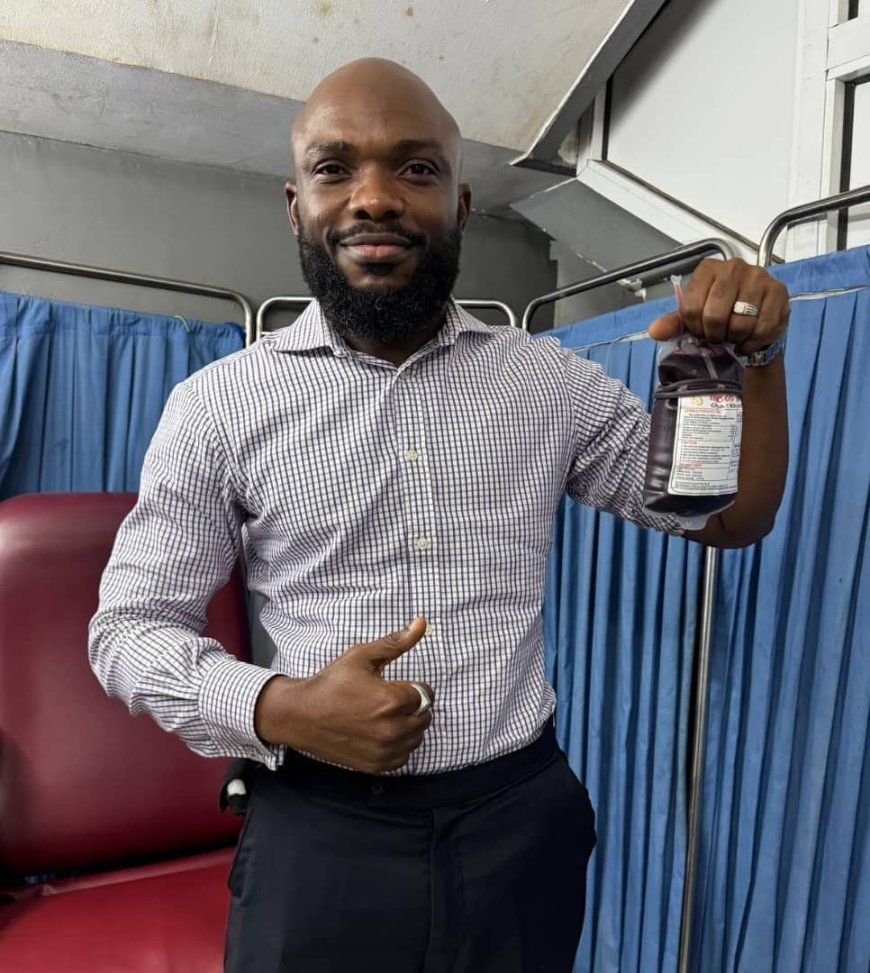HOW Ronaldo Influenced Me In Donating Blood-Martins Ikhade Affah