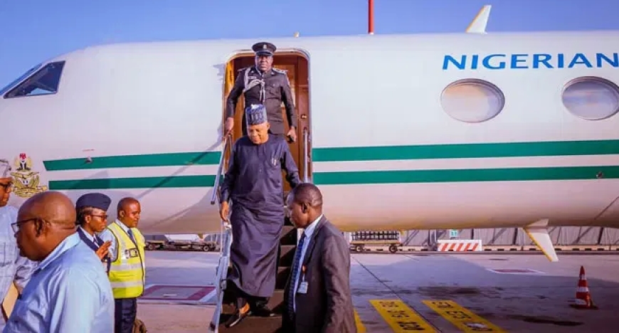 Shettima arrives in Sweden for two-day visit