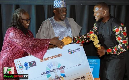 Daniel Izu Wins 2nd SDGs Short Film Challenge