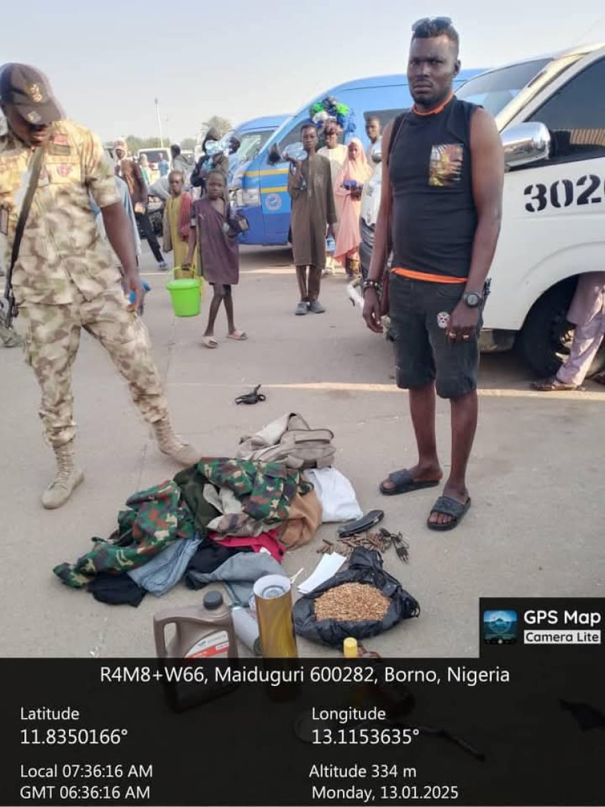 Soldier Arrested at Borno Express Terminal with Ammunition