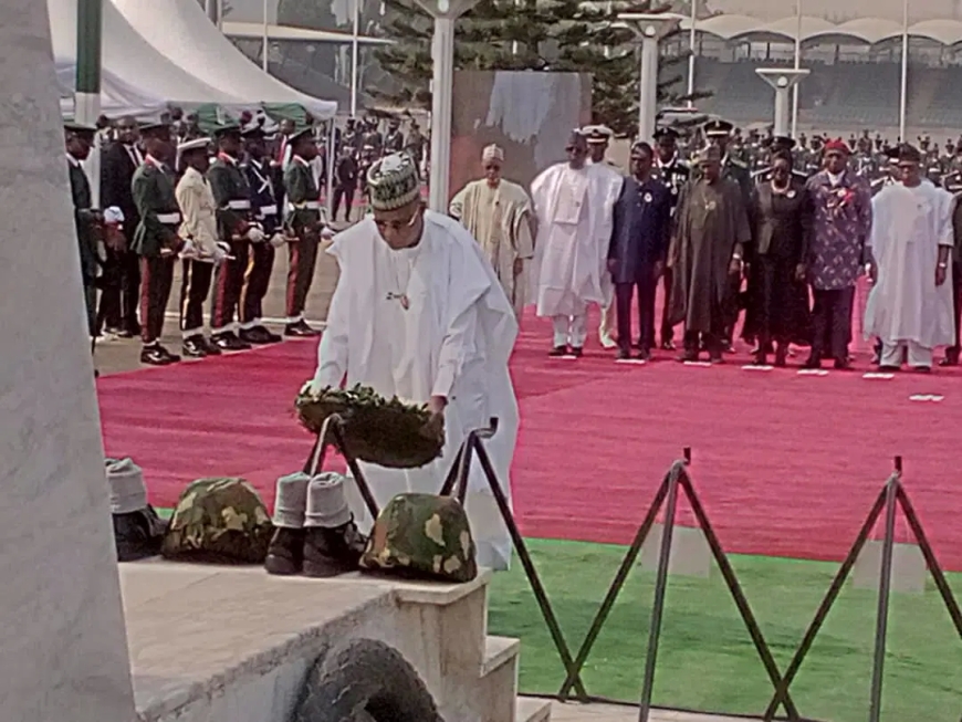 Armed Forces Remembrance: Shettima, Akpabio, others pay tributes to fallen heroes