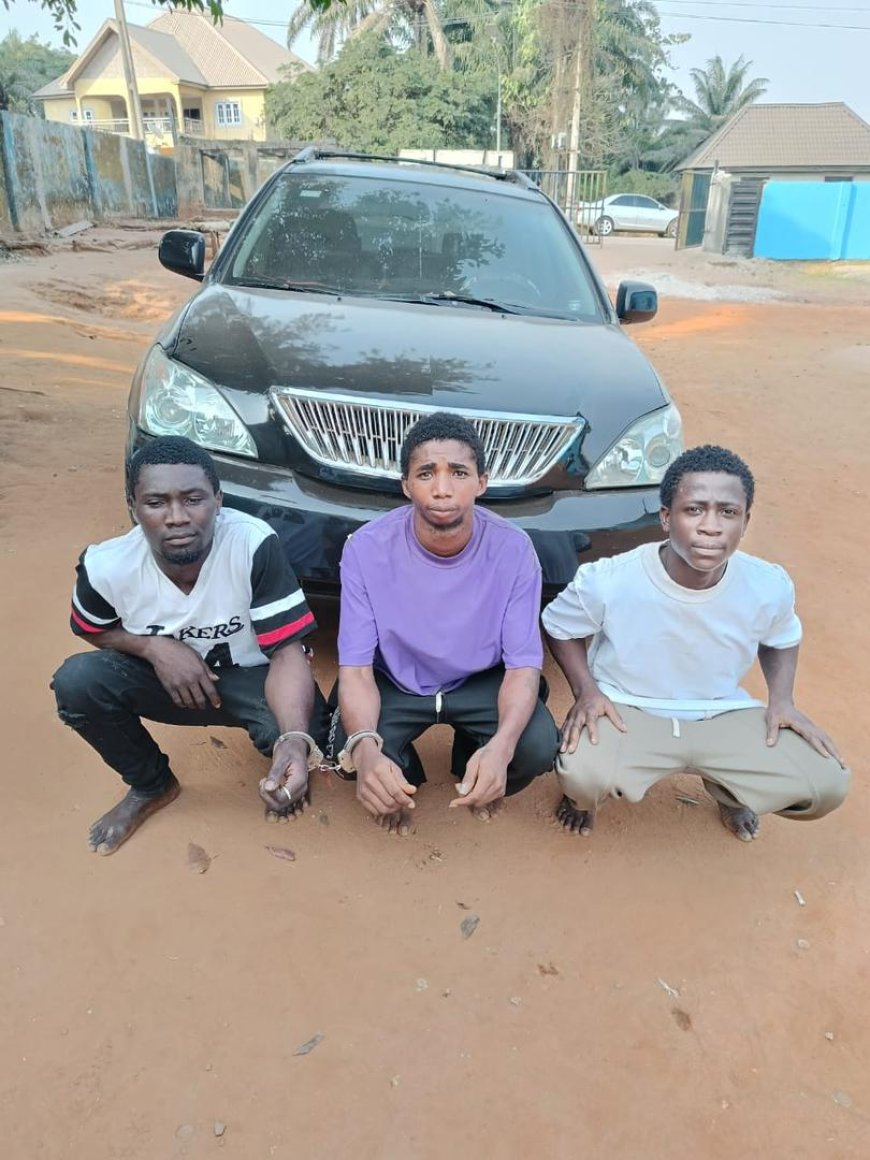 Anambra Insecurity: Police Intercept Three Suspects, Recover One Stolen Vehicle In Awka