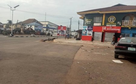 [Photos] Biafra Day: Umuahia streets deserted as residents observe sit-at-home