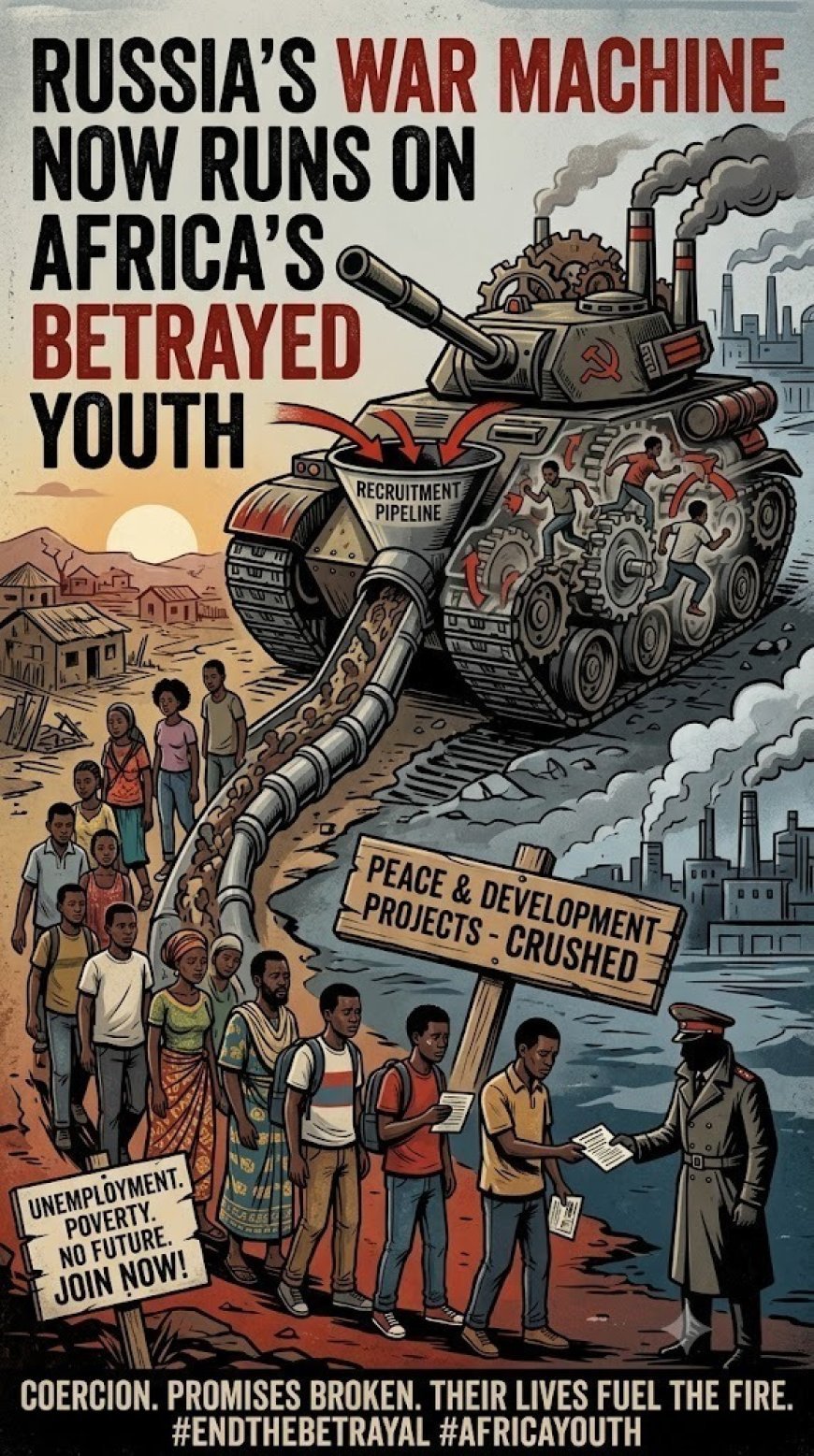 Russia's War Machine Now Runs on Africa's Betrayed Youth